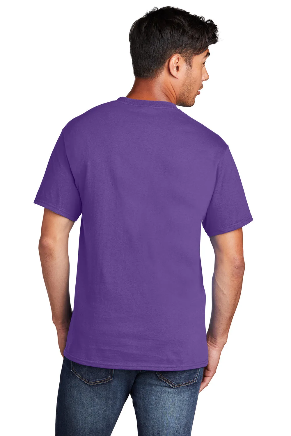 Port & Company Mens Core Short Sleeve Crewneck T-Shirt - Team Purple  Buy the latest Clothing Port-Company