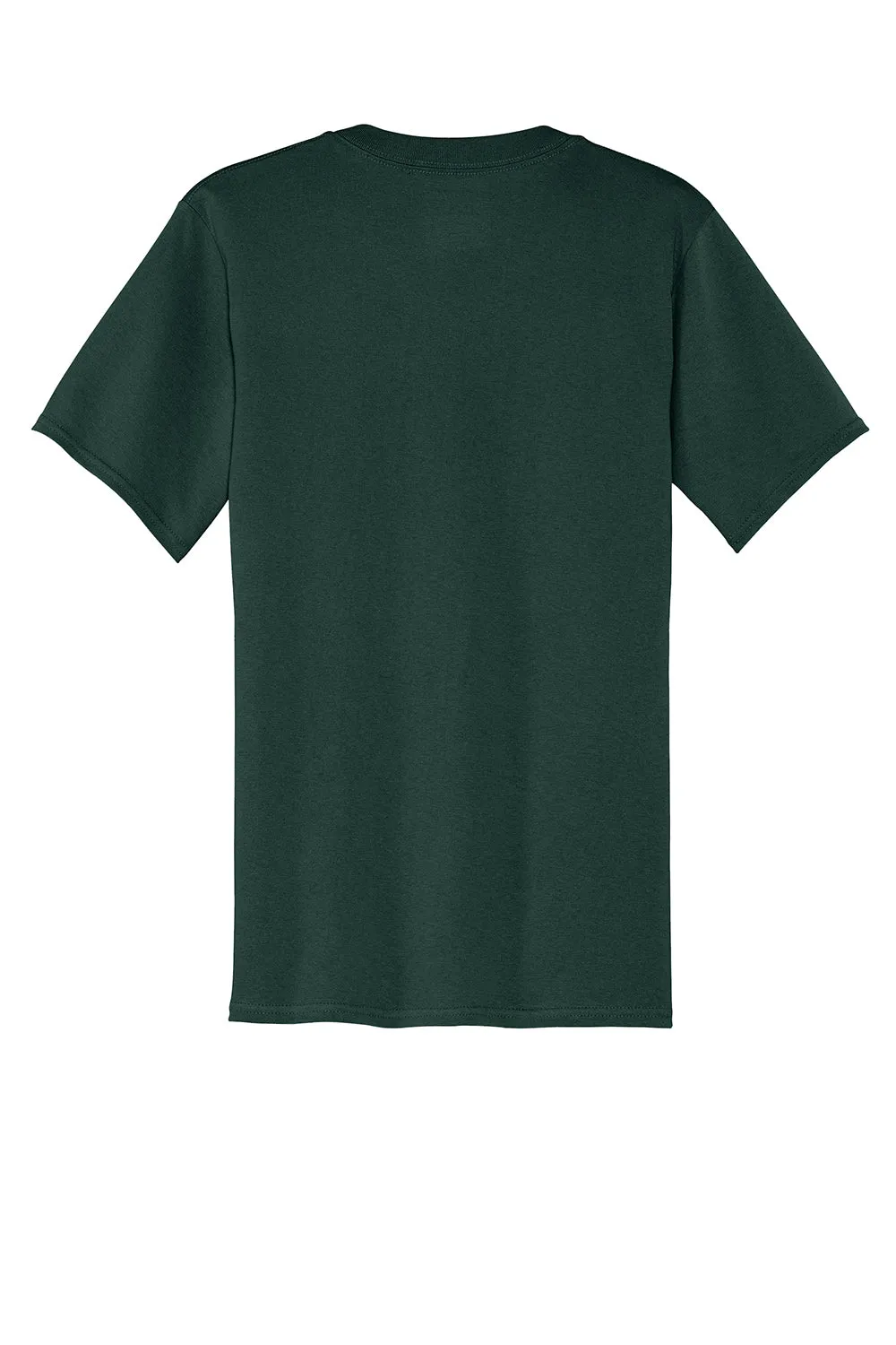 Port & Company Mens Core Short Sleeve Crewneck T-Shirt w/ Pocket - Dark Green  Buy the latest Clothing Port-Company