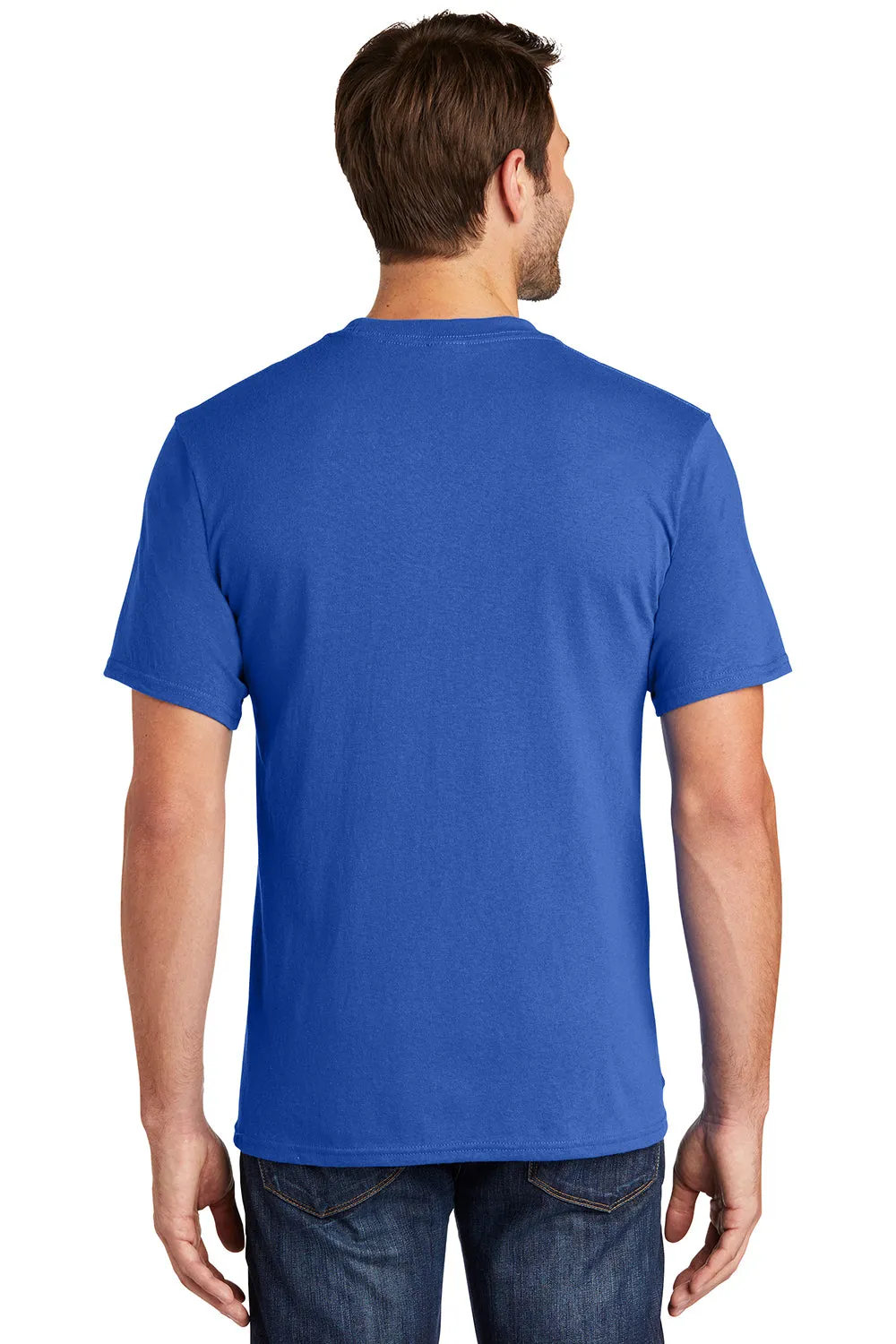 Port & Company Mens Core Short Sleeve Crewneck T-Shirt w/ Pocket - Royal Blue  Buy the latest Clothing Port-Company