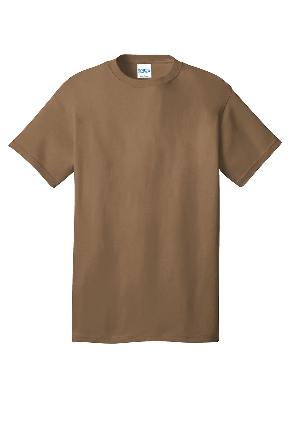 Port & Company Mens Core Short Sleeve Crewneck T-Shirt - Woodland Brown  Buy the latest Clothing Port-Company