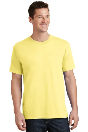 Port & Company Mens Core Short Sleeve Crewneck T-Shirt - Yellow  Buy the latest Clothing Port-Company