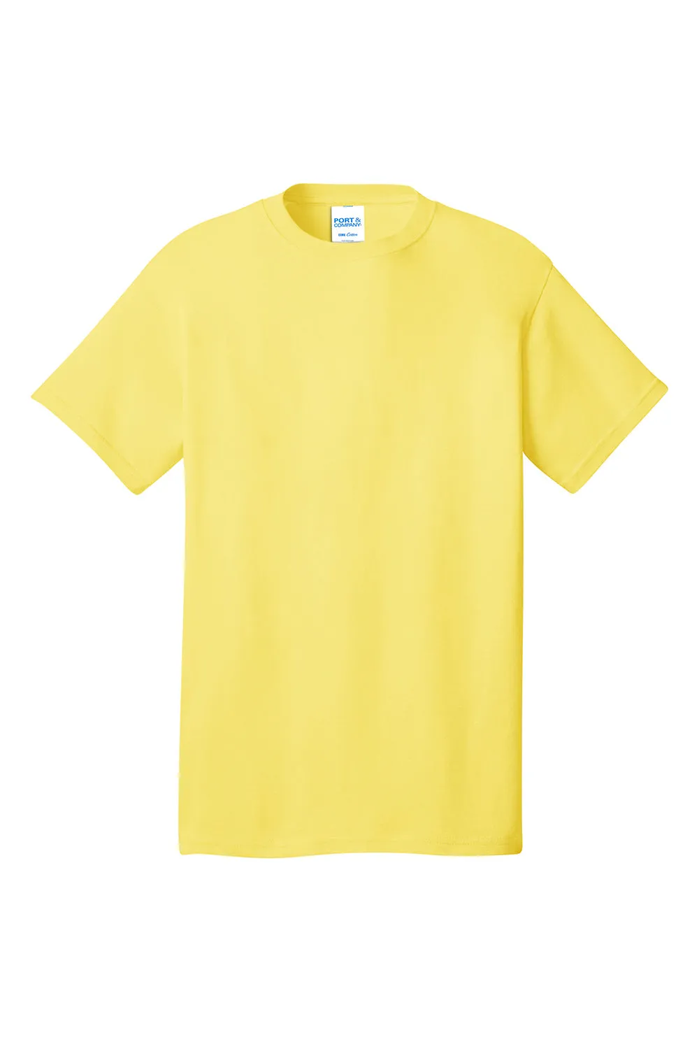 Port & Company Mens Core Short Sleeve Crewneck T-Shirt - Yellow  Buy the latest Clothing Port-Company