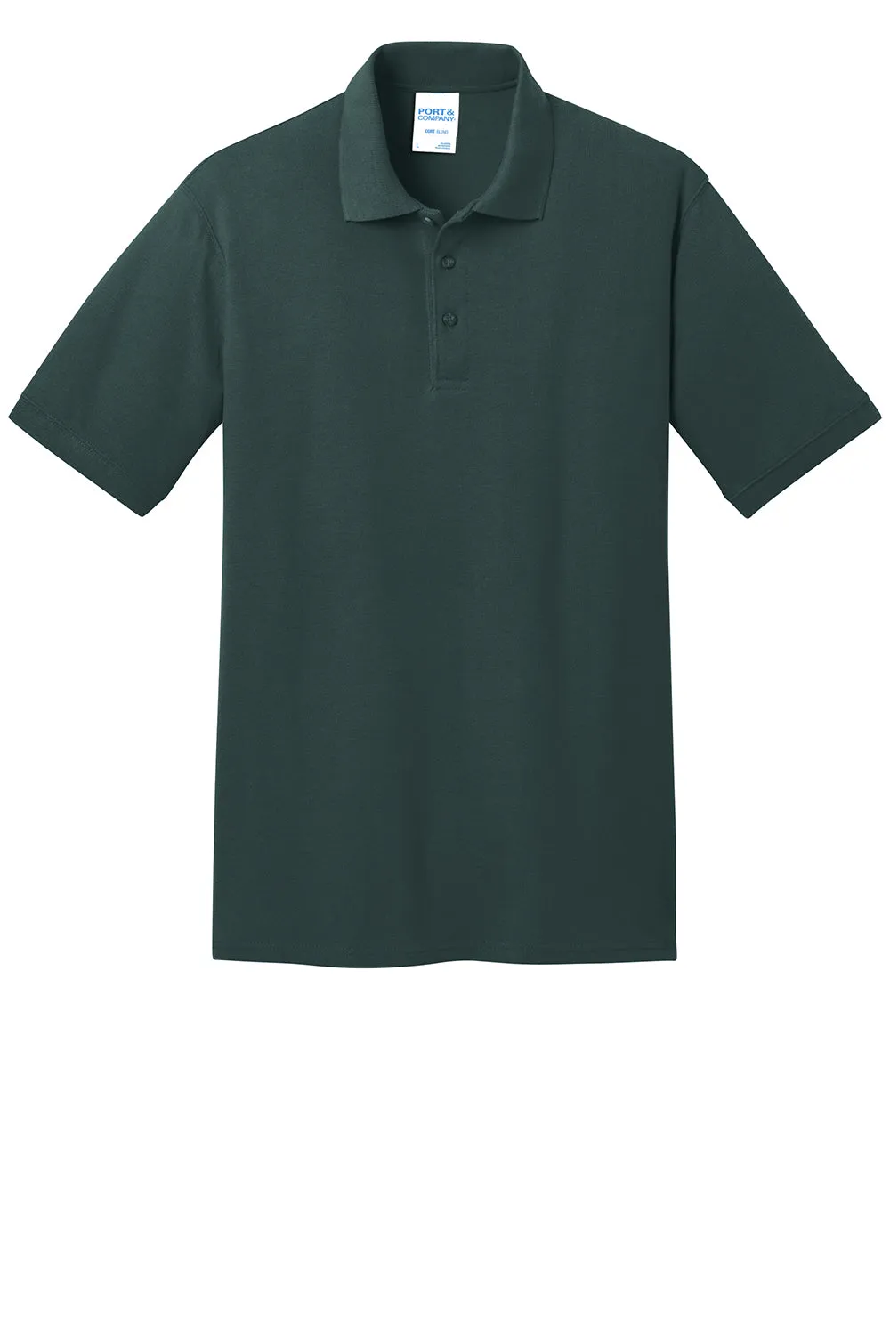 Port & Company Mens Core Stain Resistant Short Sleeve Polo Shirt - Dark Green  Buy the latest Clothing Port-Company
