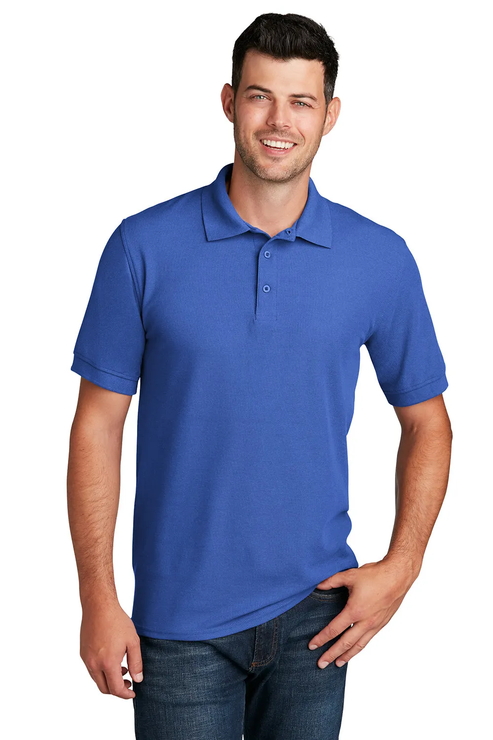 Port & Company Mens Core Stain Resistant Short Sleeve Polo Shirt - Royal Blue  Buy the latest Clothing Port-Company