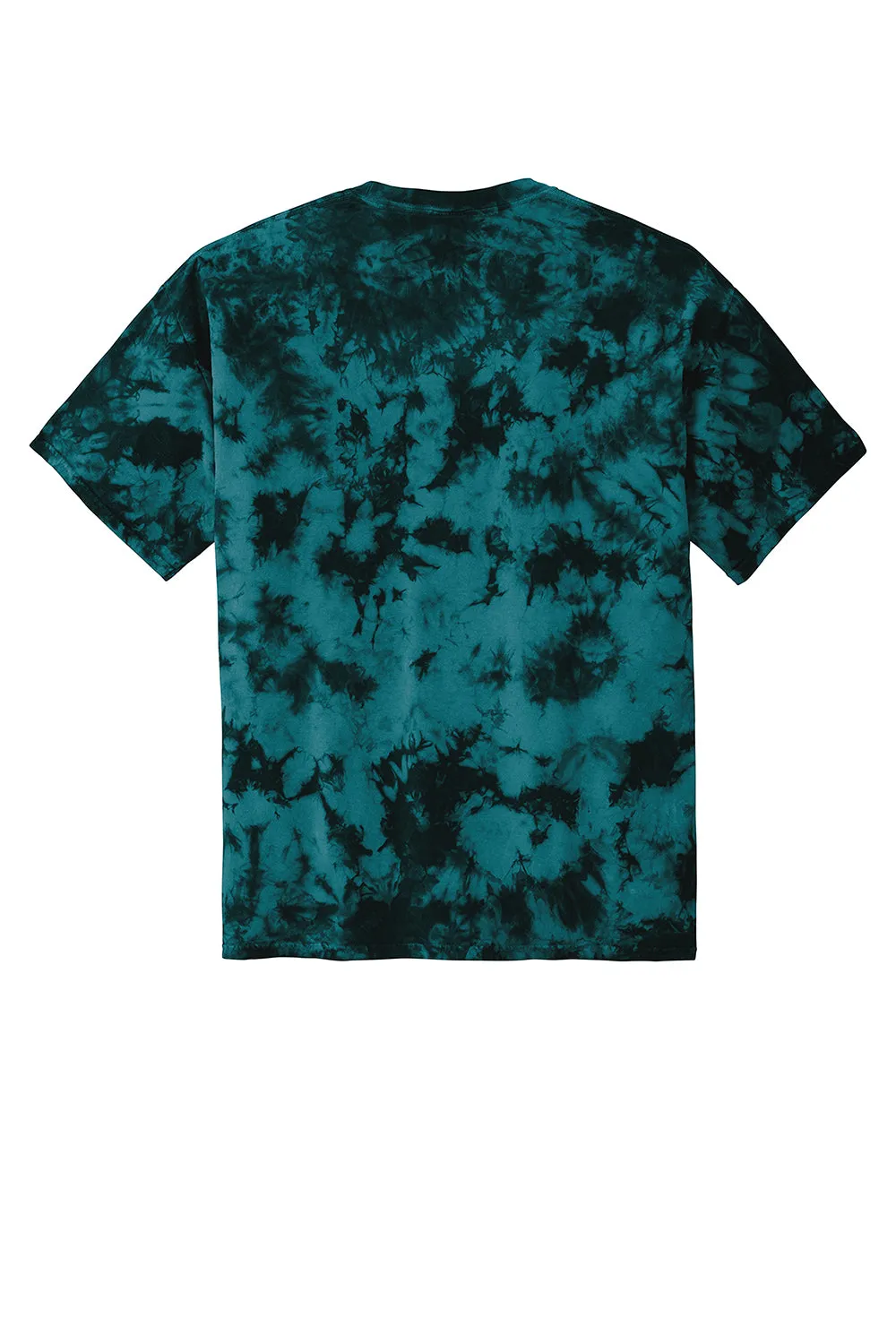 Port & Company Mens Crystal Tie-Dye Short Sleeve Crewneck T-Shirt - Black/Teal  Buy the latest Clothing Port-Company