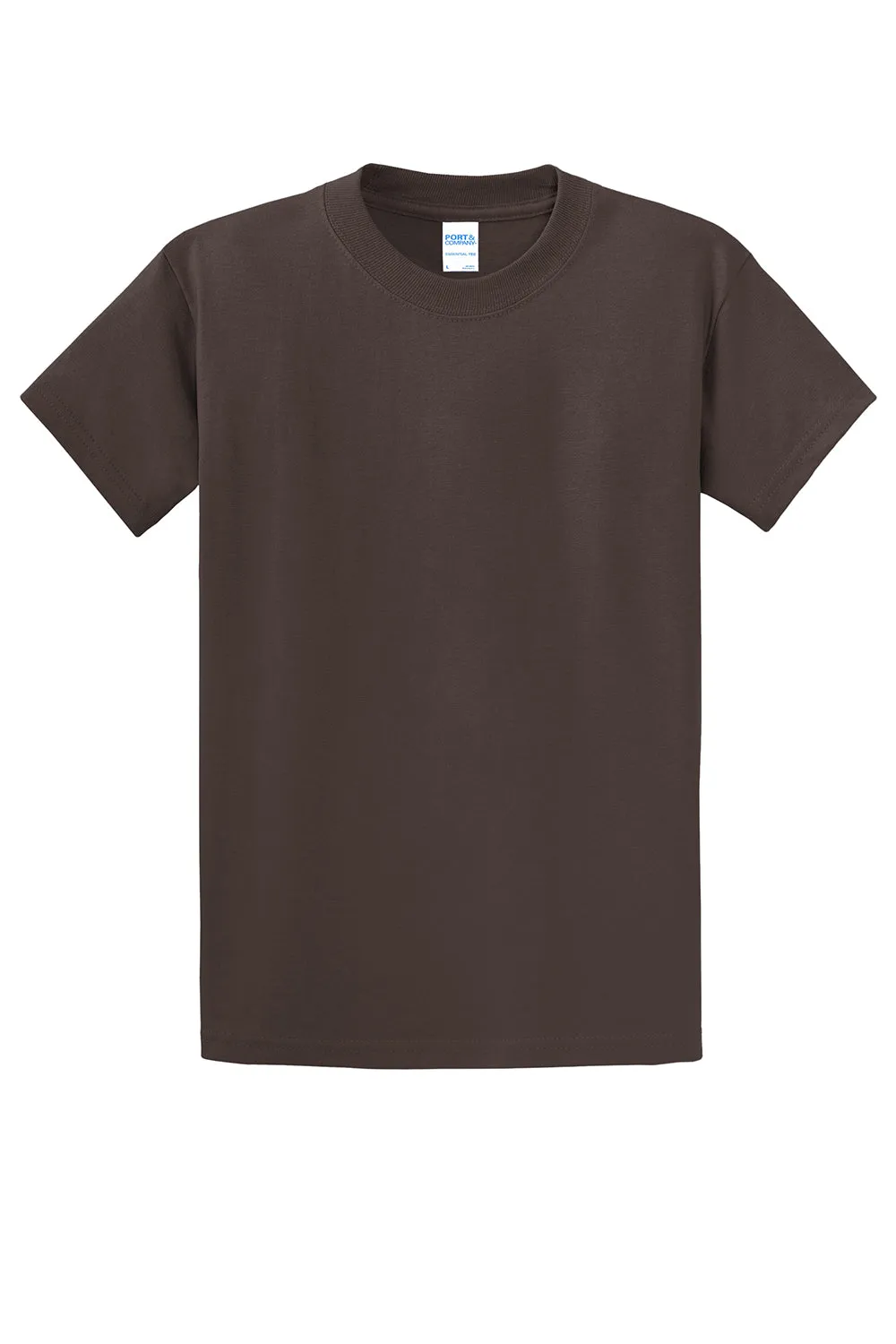 Port & Company Mens Essential Short Sleeve Crewneck T-Shirt - Brown  Buy the latest Clothing Port-Company