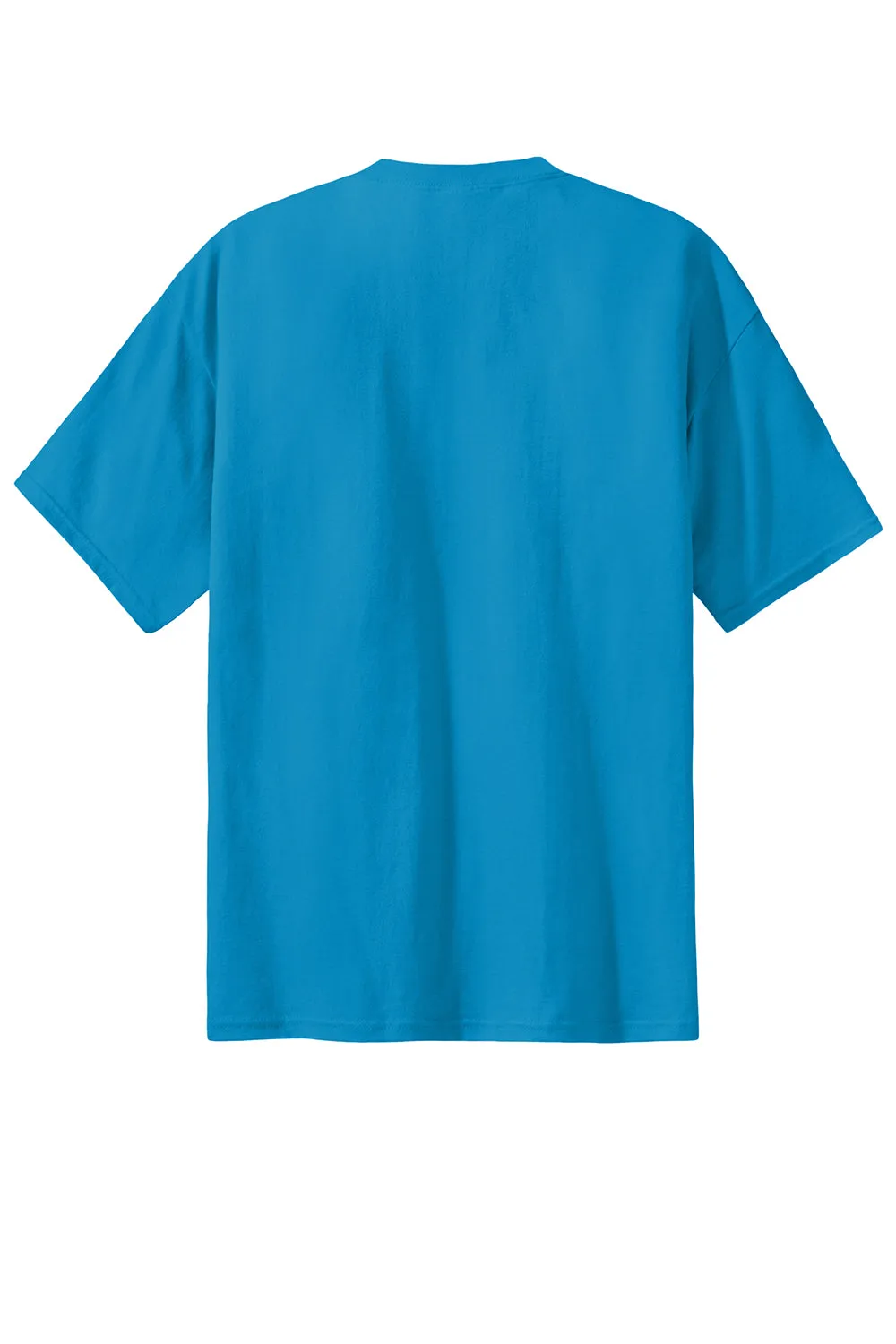 Port & Company Mens Essential Short Sleeve Crewneck T-Shirt - Turquoise Blue  Buy the latest Clothing Port-Company