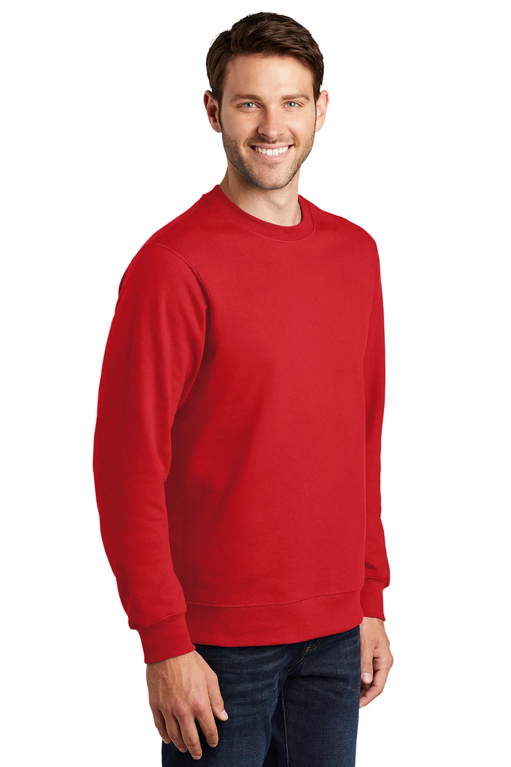 Port & Company Mens Fan Favorite Fleece Crewneck Sweatshirt - Bright Red  Buy the latest Clothing Port-Company