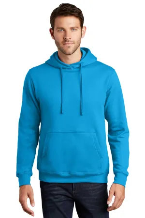 Port & Company Mens Fan Favorite Fleece Hooded Sweatshirt Hoodie w/ Pouch Pocket - Sapphire Blue  Buy the latest Clothing Port-Company