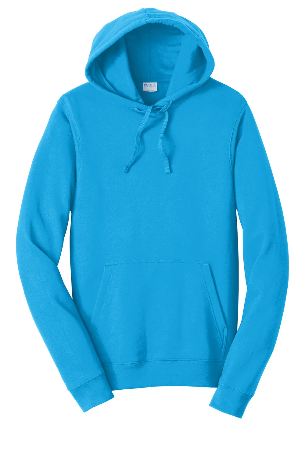 Port & Company Mens Fan Favorite Fleece Hooded Sweatshirt Hoodie w/ Pouch Pocket - Sapphire Blue  Buy the latest Clothing Port-Company
