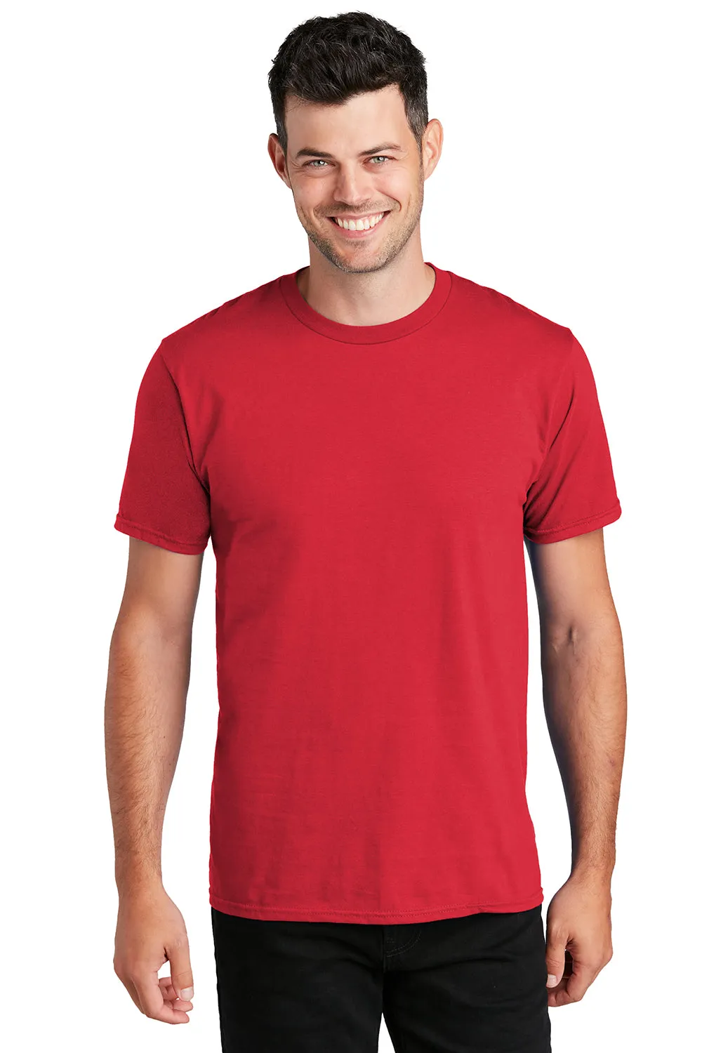 Port & Company Mens Fan Favorite Short Sleeve Crewneck T-Shirt - Athletic Red  Buy the latest Clothing Port-Company