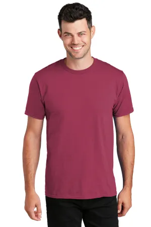 Port & Company Mens Fan Favorite Short Sleeve Crewneck T-Shirt - Garnet Red  Buy the latest Clothing Port-Company