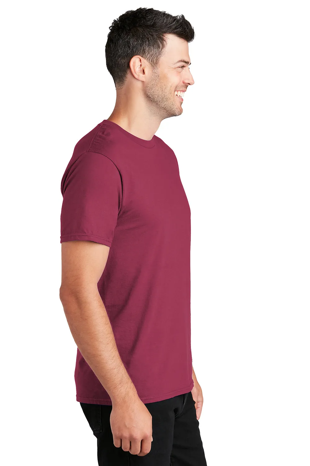 Port & Company Mens Fan Favorite Short Sleeve Crewneck T-Shirt - Garnet Red  Buy the latest Clothing Port-Company