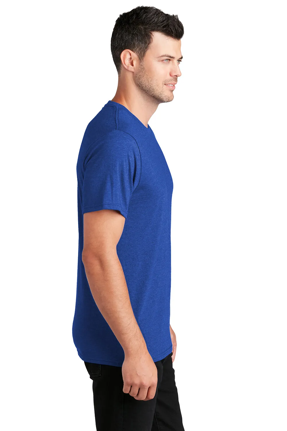 Port & Company Mens Fan Favorite Short Sleeve Crewneck T-Shirt - Heather True Royal Blue  Buy the latest Clothing Port-Company