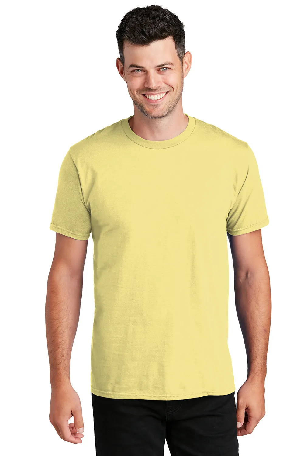 Port & Company Mens Fan Favorite Short Sleeve Crewneck T-Shirt - Trophy Gold  Buy the latest Clothing Port-Company