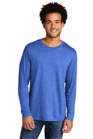 Port & Company Mens Long Sleeve Crewneck T-Shirt - Heather Royal Blue  Buy the latest Clothing Port-Company