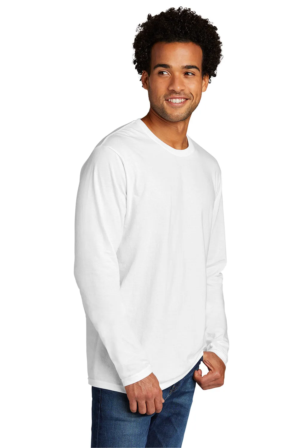 Port & Company Mens Long Sleeve Crewneck T-Shirt - White  Buy the latest Clothing Port-Company