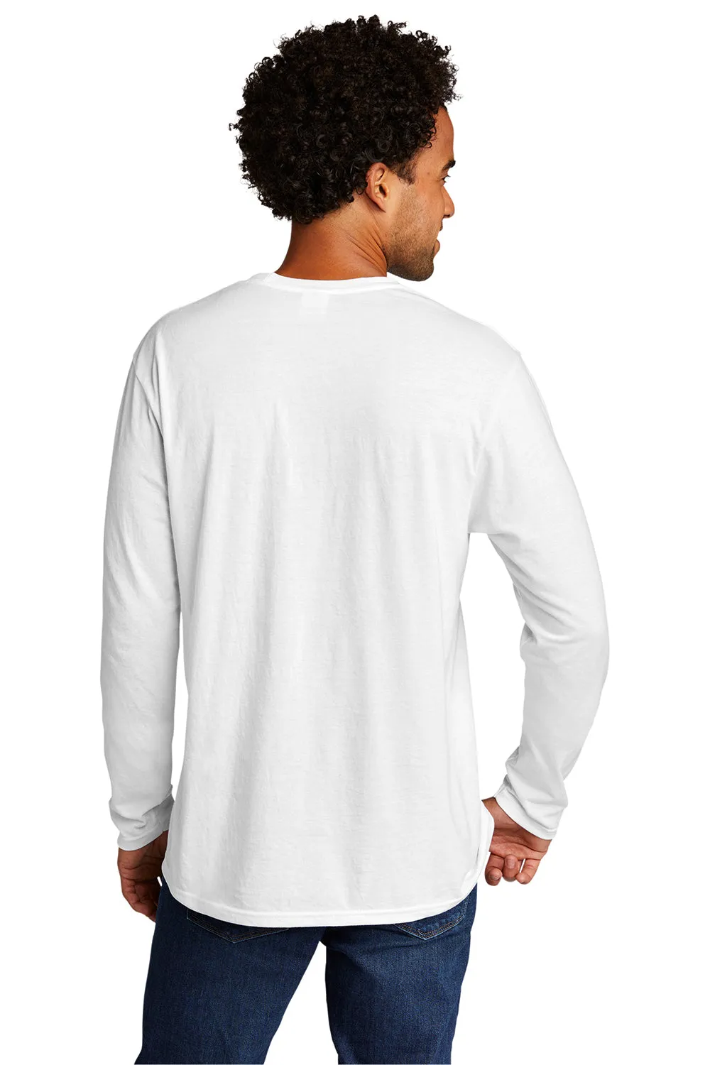 Port & Company Mens Long Sleeve Crewneck T-Shirt - White  Buy the latest Clothing Port-Company