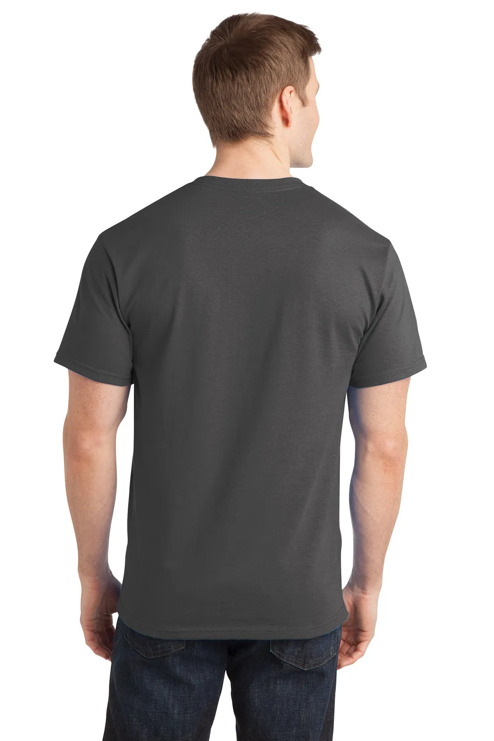 Port & Company Mens Short Sleeve Crewneck T-Shirt - Charcoal Grey  Buy the latest Clothing Port-Company