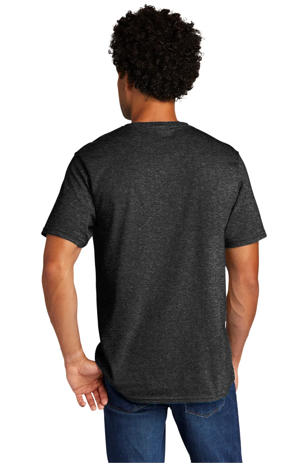 Port & Company Mens Short Sleeve Crewneck T-Shirt - Heather Black  Buy the latest Clothing Port-Company
