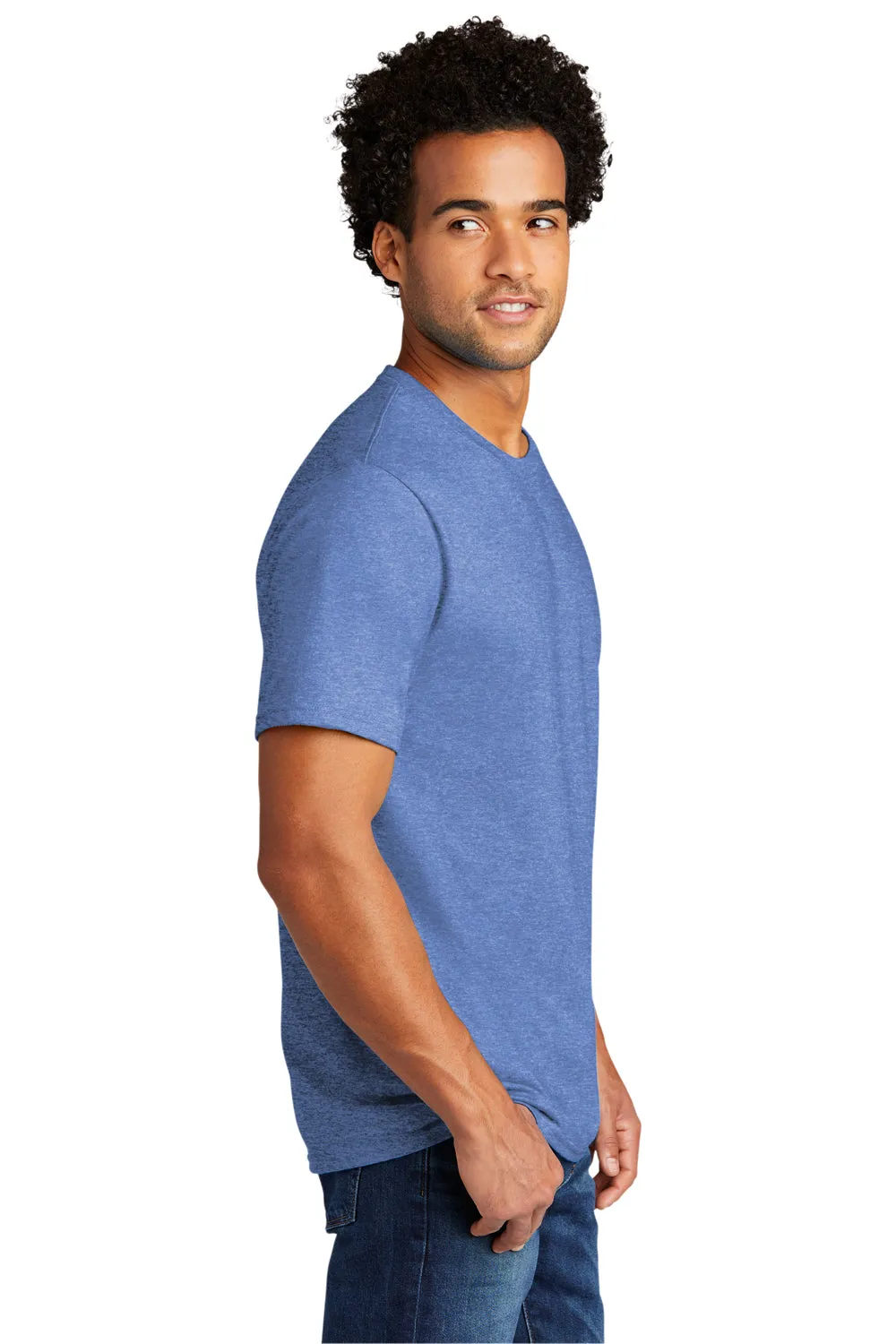 Port & Company Mens Short Sleeve Crewneck T-Shirt - Heather Carolina Blue  Buy the latest Clothing Port-Company