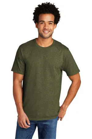Port & Company Mens Short Sleeve Crewneck T-Shirt - Heather Military Green  Buy the latest Clothing Port-Company
