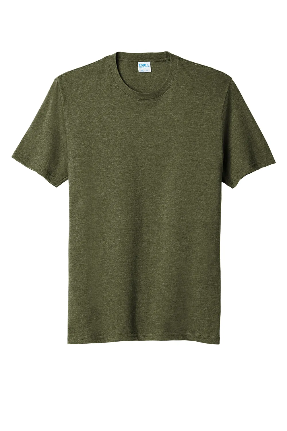 Port & Company Mens Short Sleeve Crewneck T-Shirt - Heather Military Green  Buy the latest Clothing Port-Company