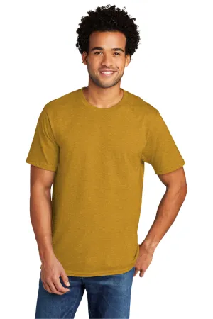 Port & Company Mens Short Sleeve Crewneck T-Shirt - Heather Ochre Yellow  Buy the latest Clothing Port-Company
