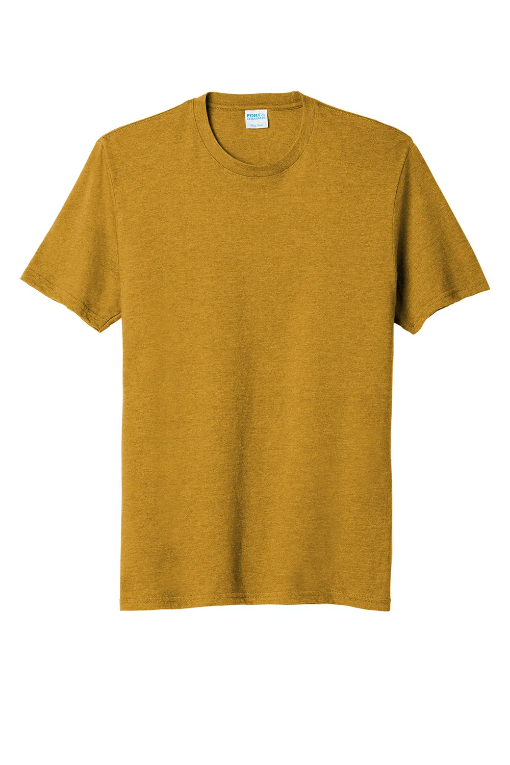 Port & Company Mens Short Sleeve Crewneck T-Shirt - Heather Ochre Yellow  Buy the latest Clothing Port-Company