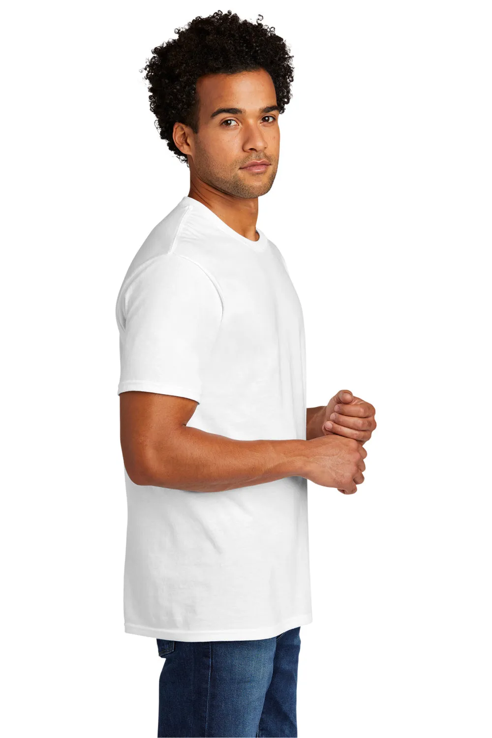 Port & Company Mens Short Sleeve Crewneck T-Shirt - White  Buy the latest Clothing Port-Company