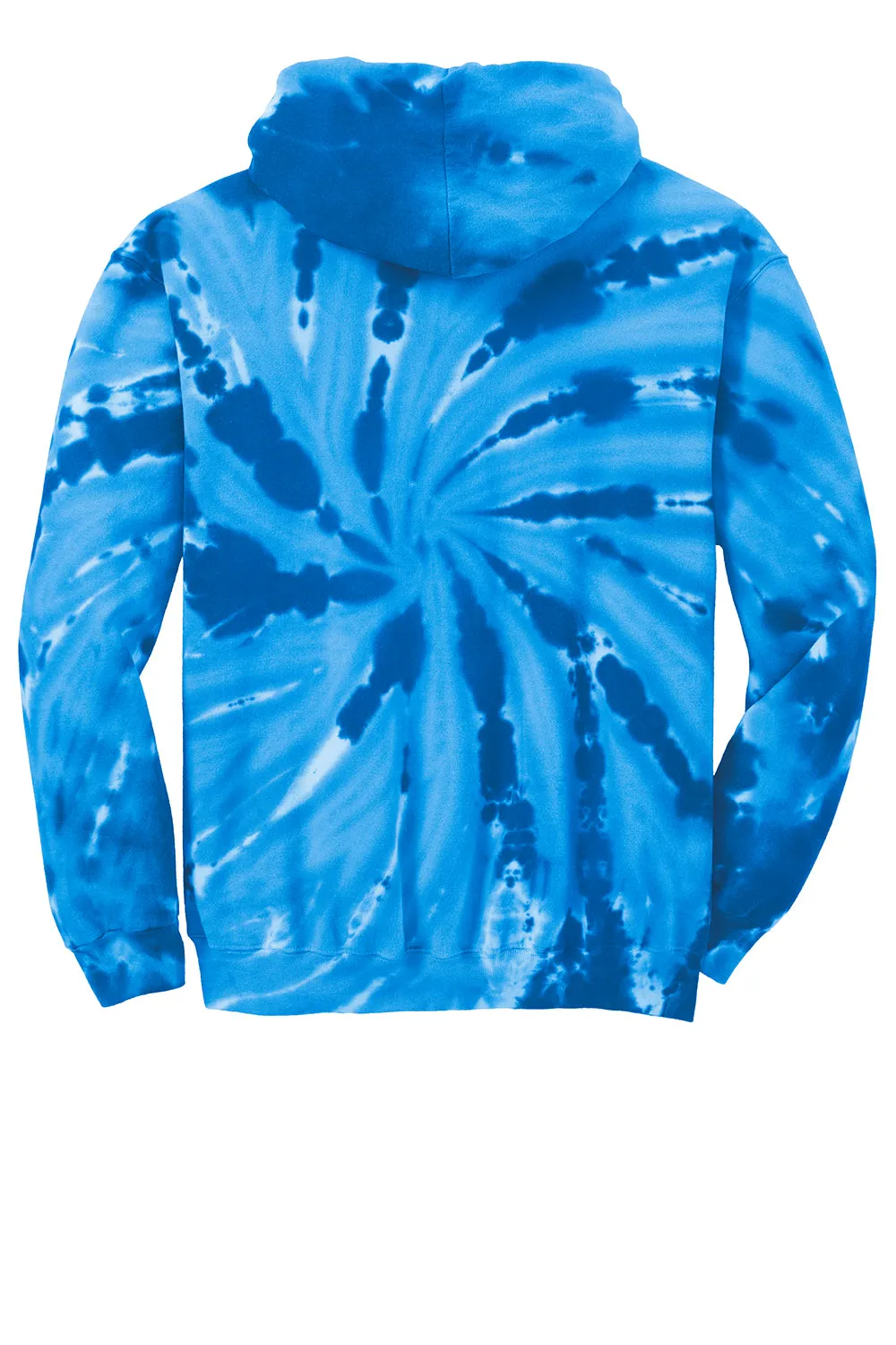 Port & Company Mens Tie-Dye Fleece Hooded Sweatshirt Hoodie w/ Pouch Pocket - Royal Blue  Buy the latest Clothing Port-Company