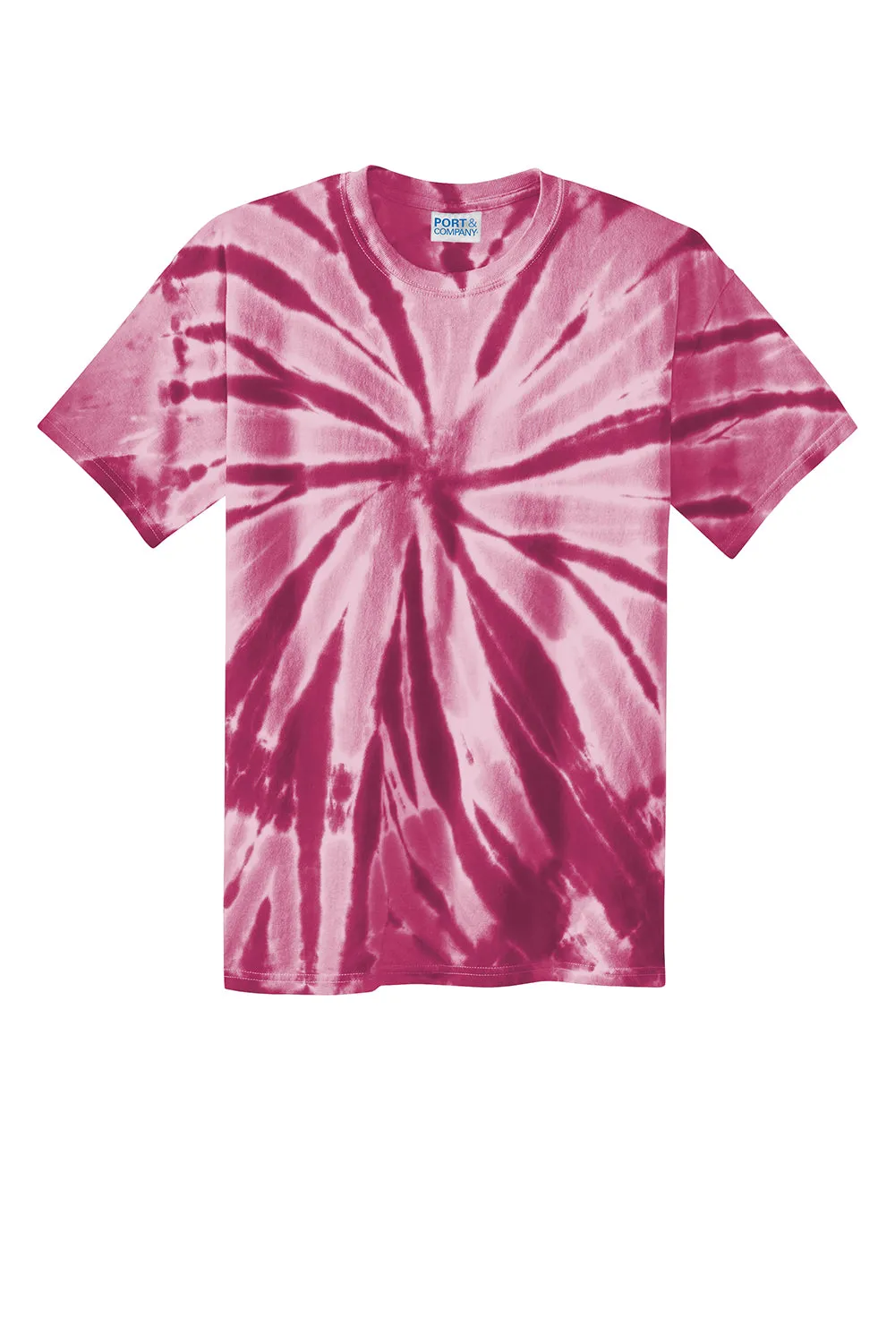 Port & Company Mens Tie-Dye Short Sleeve Crewneck T-Shirt - Maroon  Buy the latest Clothing Port-Company