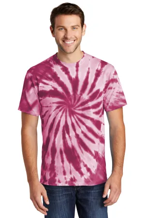 Port & Company Mens Tie-Dye Short Sleeve Crewneck T-Shirt - Maroon  Buy the latest Clothing Port-Company