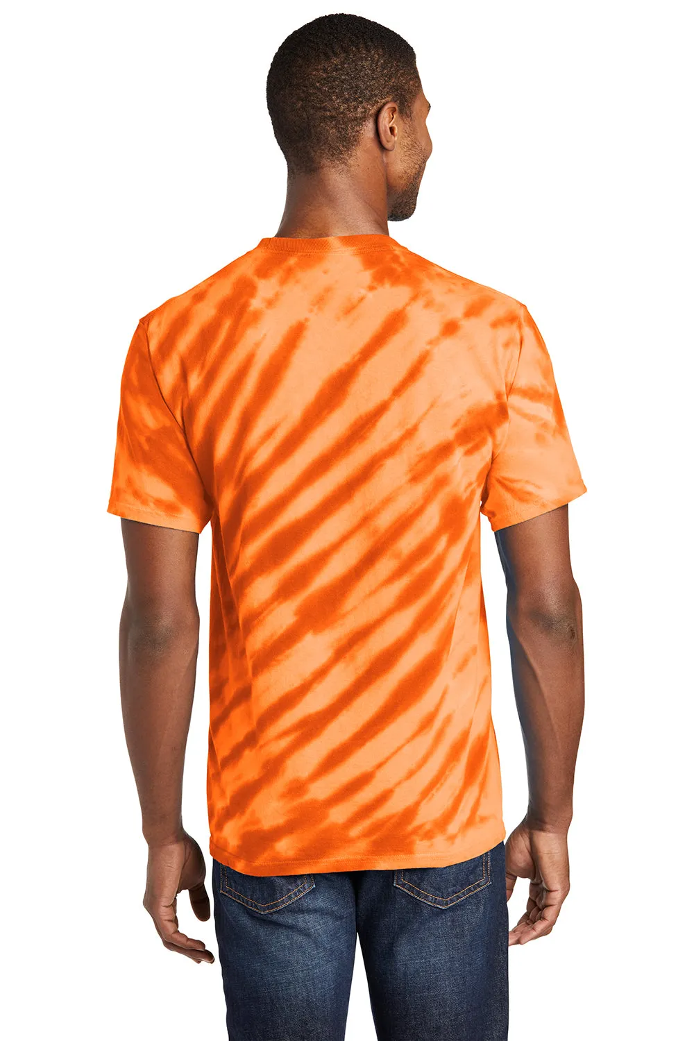 Port & Company Mens Tie-Dye Short Sleeve Crewneck T-Shirt - Orange  Buy the latest Clothing Port-Company
