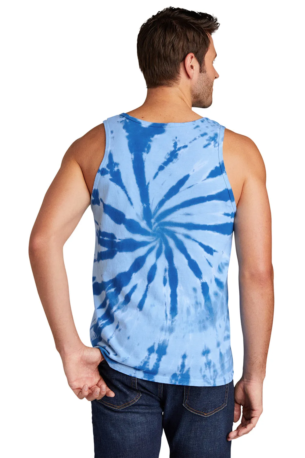 Port & Company Mens Tie-Dye Tank Top - Royal Blue  Buy the latest Clothing Port-Company