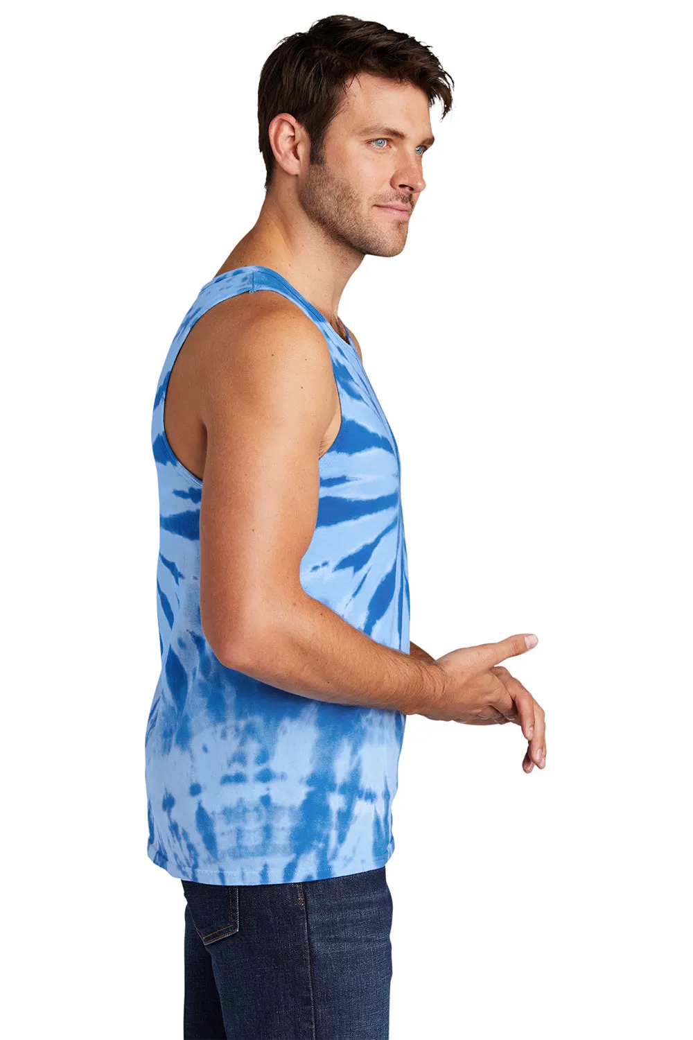 Port & Company Mens Tie-Dye Tank Top - Royal Blue  Buy the latest Clothing Port-Company