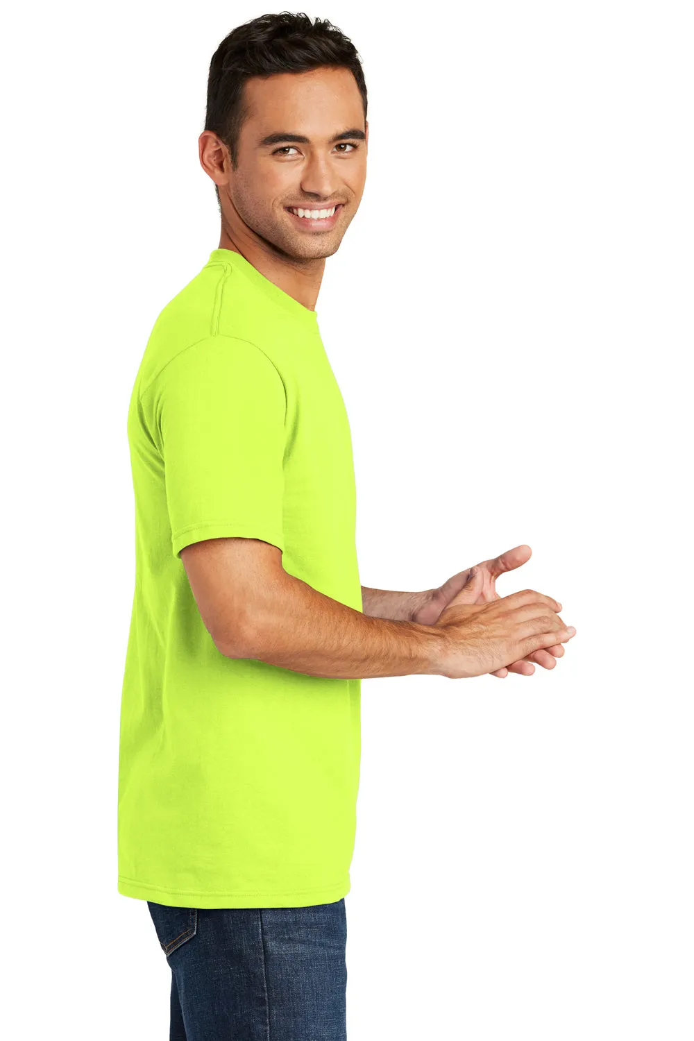 Port & Company Mens USA Made Short Sleeve Crewneck T-Shirt - Safety Green - Closeout  Buy the latest Clothing Port-Company