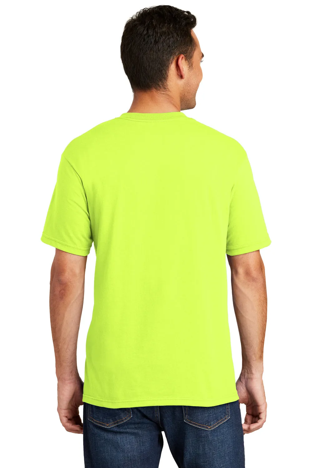 Port & Company Mens USA Made Short Sleeve Crewneck T-Shirt - Safety Green - Closeout  Buy the latest Clothing Port-Company