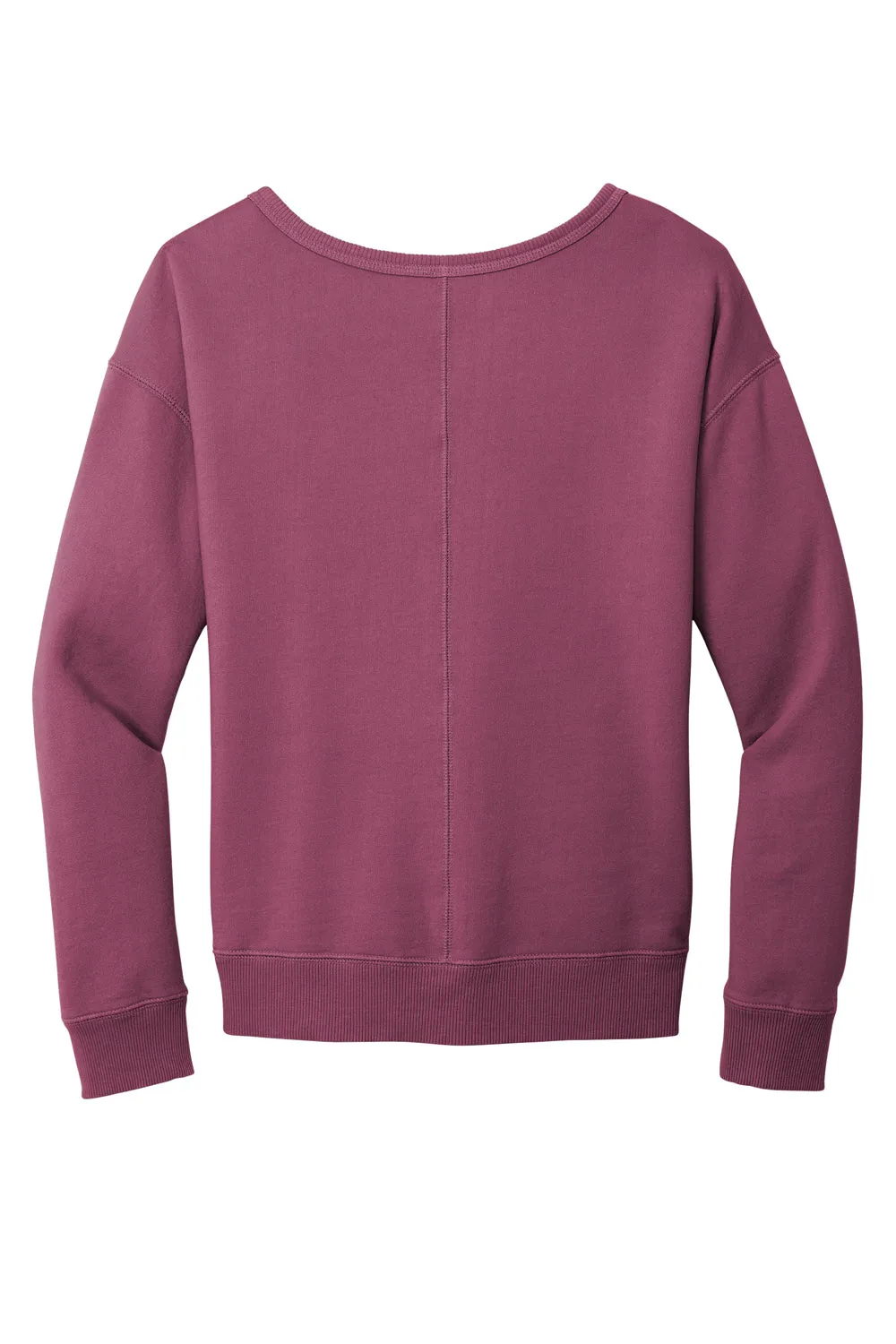Port & Company Womens Beach Wash Garment Dyed V-Neck Sweatshirt - Vintage Raspberry  Buy the latest Clothing Port-Company