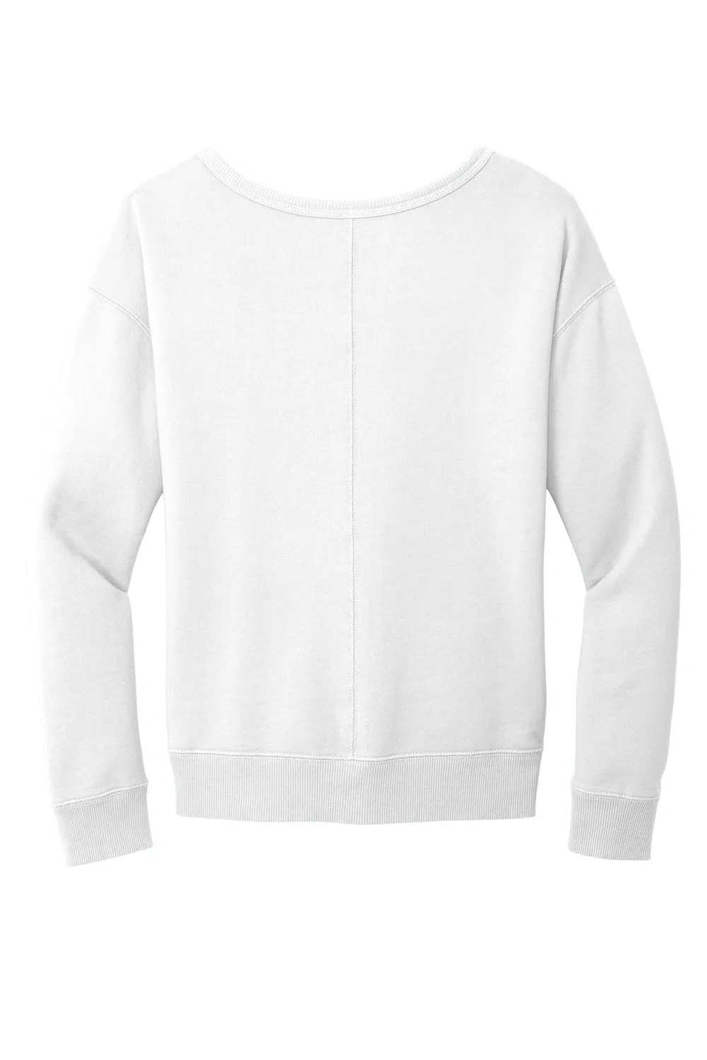 Port & Company Womens Beach Wash Garment Dyed V-Neck Sweatshirt - White  Buy the latest Clothing Port-Company