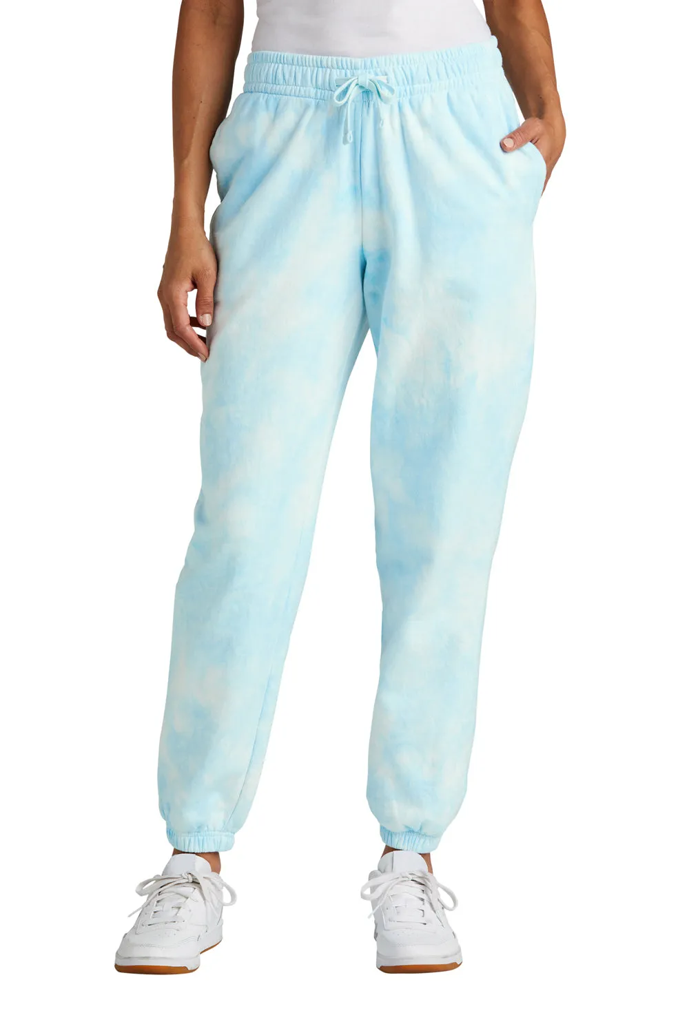 Port & Company Womens Beach Wash Tie Dye Sweatpants w/ Pockets - Glacier Blue  Buy the latest Clothing Port-Company