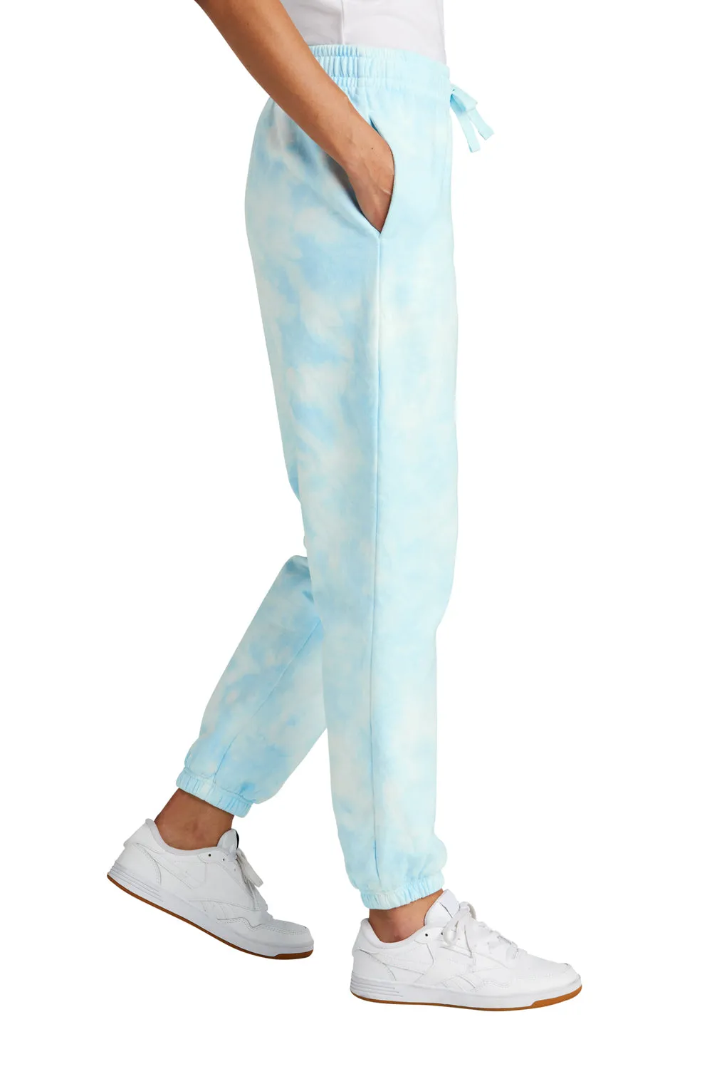 Port & Company Womens Beach Wash Tie Dye Sweatpants w/ Pockets - Glacier Blue  Buy the latest Clothing Port-Company