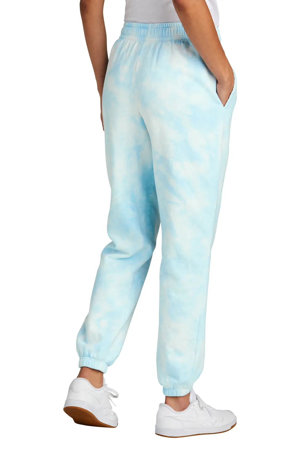 Port & Company Womens Beach Wash Tie Dye Sweatpants w/ Pockets - Glacier Blue  Buy the latest Clothing Port-Company