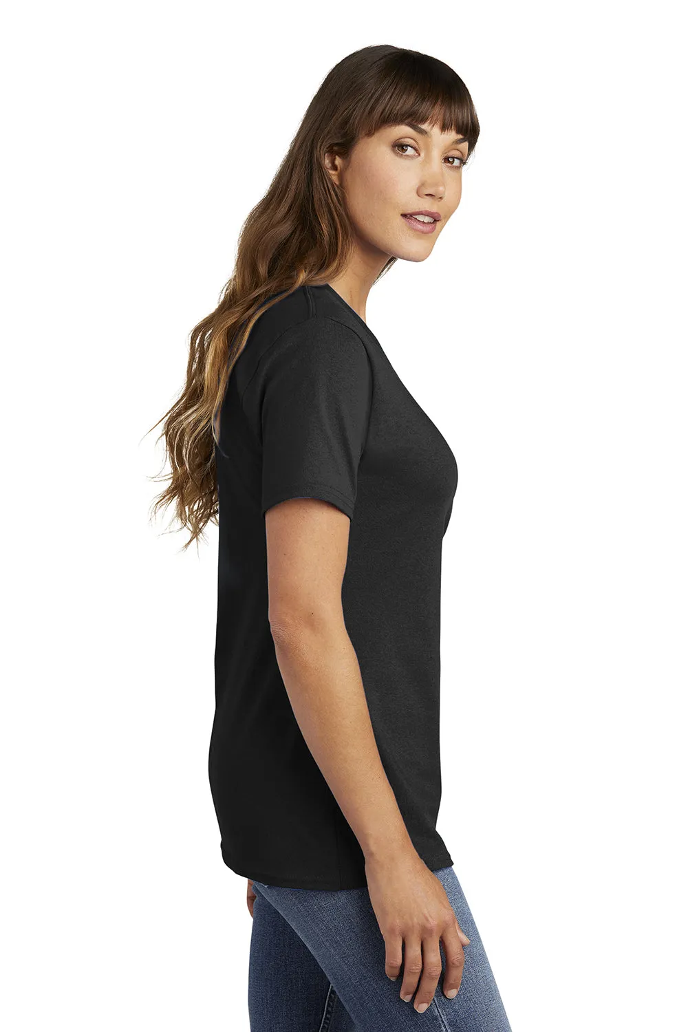 Port & Company Womens Core Short Sleeve Crewneck T-Shirt - Jet Black  Buy the latest Clothing Port-Company