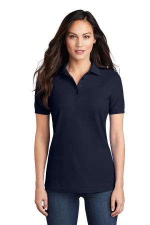 Port & Company Womens Core Stain Resistant Short Sleeve Polo Shirt - Deep Navy Blue  Buy the latest Clothing Port-Company