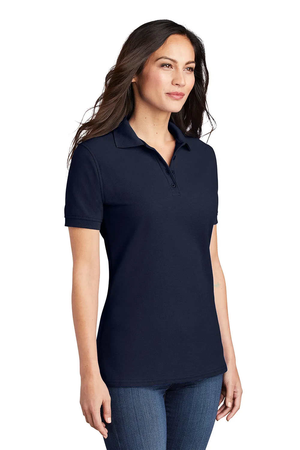 Port & Company Womens Core Stain Resistant Short Sleeve Polo Shirt - Deep Navy Blue  Buy the latest Clothing Port-Company