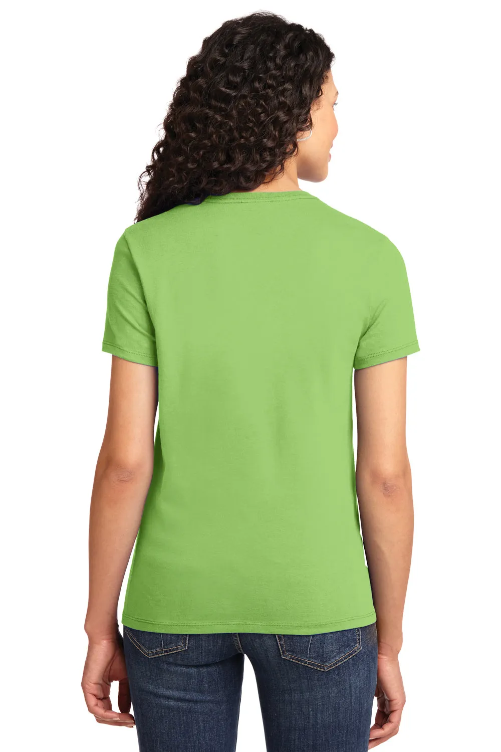 Port & Company Womens Essential Short Sleeve Crewneck T-Shirt - Lime Green - Closeout  Buy the latest Clothing Port-Company