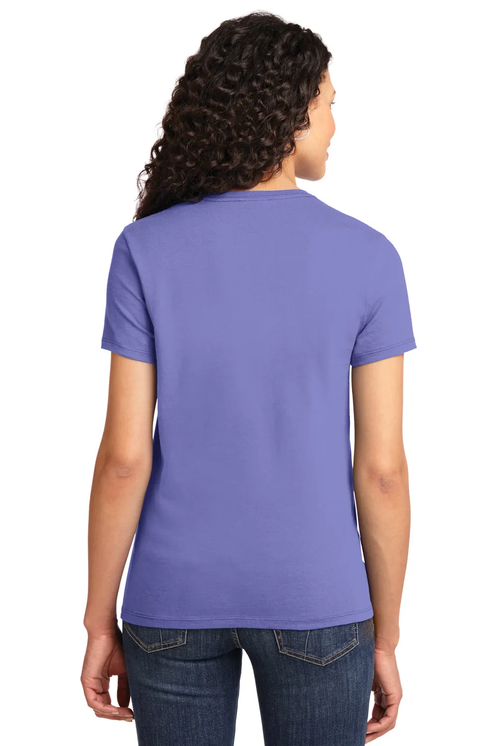 Port & Company Womens Essential Short Sleeve Crewneck T-Shirt - Violet Purple - Closeout  Buy the latest Clothing Port-Company