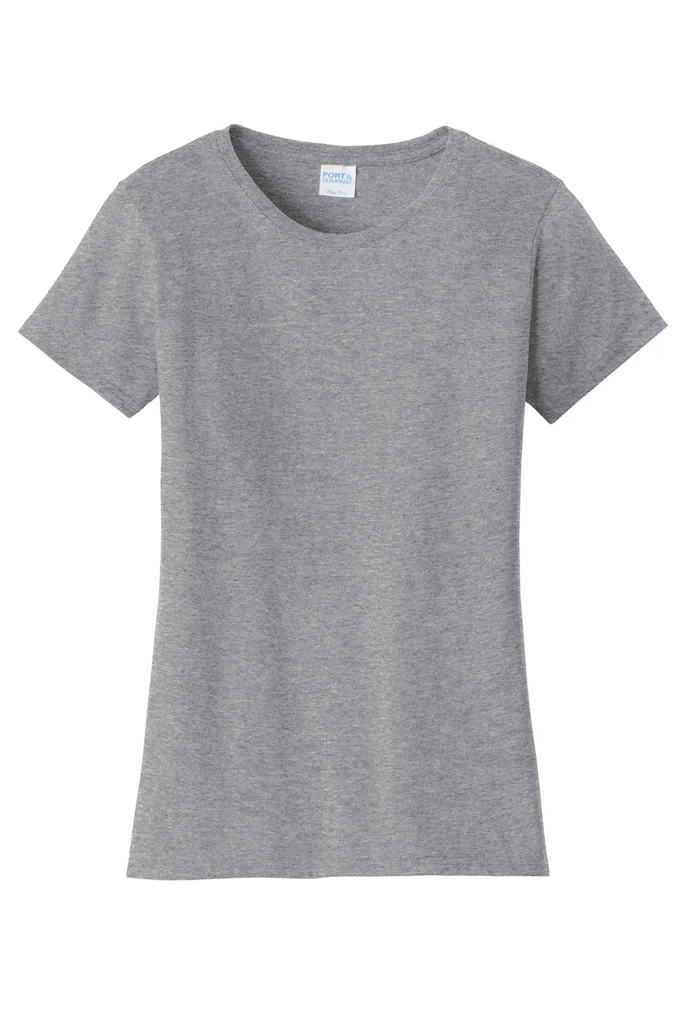 Port & Company Womens Fan Favorite Short Sleeve Crewneck T-Shirt - Heather Grey  Buy the latest Clothing Port-Company