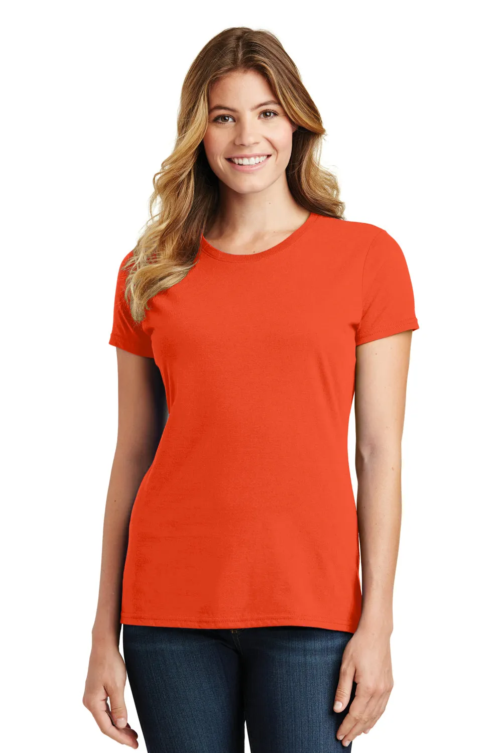 Port & Company Womens Fan Favorite Short Sleeve Crewneck T-Shirt - Orange  Buy the latest Clothing Port-Company
